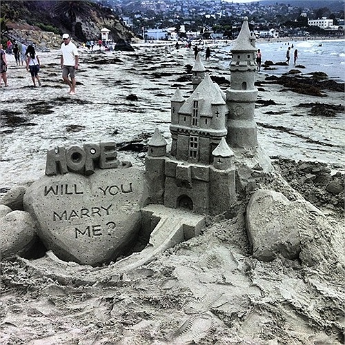 Lời cầu hôn bằng cát