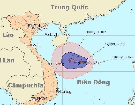 áp thấp nhiệt đới, biển động, mưa dông