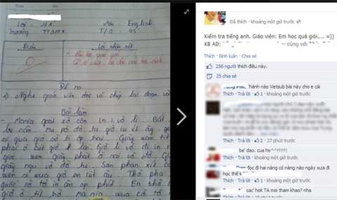 bài kiểm tra tiếng anh