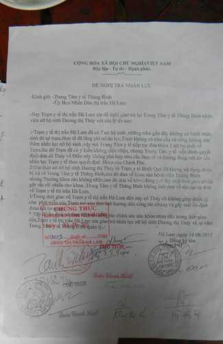  Sau khi phát đơn tố cáo hành vi tiêu cực của lãnh đạo, chị Thuỷ bị lãnh đạo “trả nhân lực”.