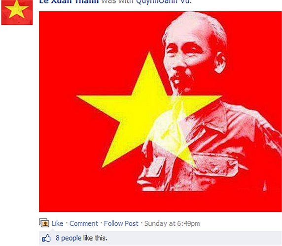 Nhân dịp ngày Giải phóng Miền nam, thống nhất đất nước 30/4 và kỷ niệm Quốc tế lao động 1/5, các bạn trẻ trên cả nước đồng loạt thay avatar cờ tổ quốc để thể hiện tình yêu nước