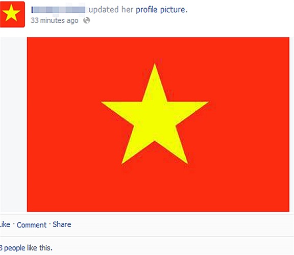 Những hành động thay avatar cờ Tổ quốc của các bạn trẻ đã được cộng đồng mạng nhiệt tình hưởng ứng