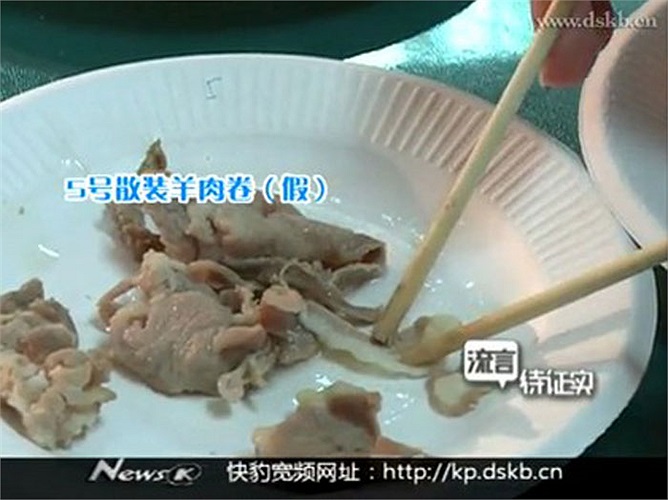 Thịt cừu sau khi luộc chín thì khó tách mỡ.