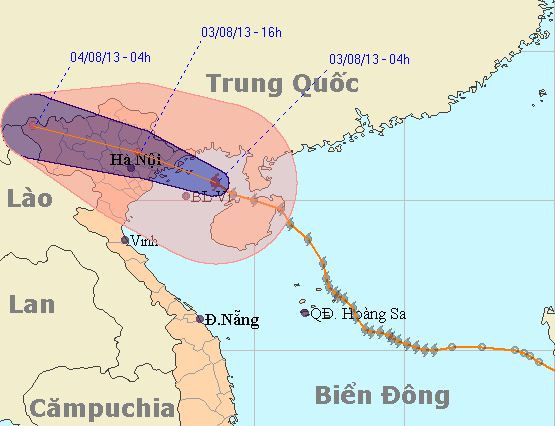 bão số 5, bão jebi, tỉnh quảng ninh, nam định, đảo Bạch Long Vĩ