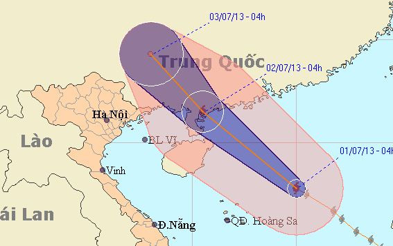 bão rumbia, bão số 3, đất liền trung quốc