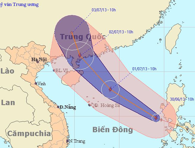bão số 3, biển đông, bão rumbia