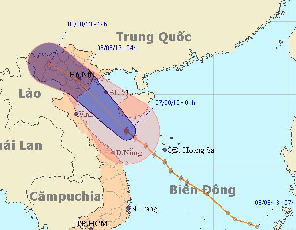 bão số 6, bão gần bờ, mưa lớn, áp thấp, vịnh bắc bộ 
