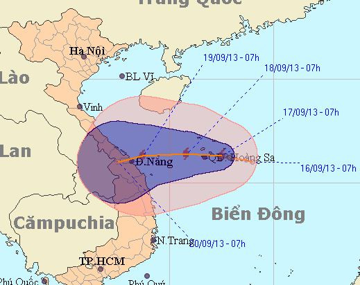 bão số 8, bão gần bờ, áp thấp nhiệt đới, miền Trung