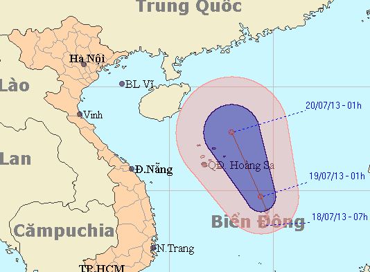 áp thấp, biển đông, bão cimaron, bão số 4
