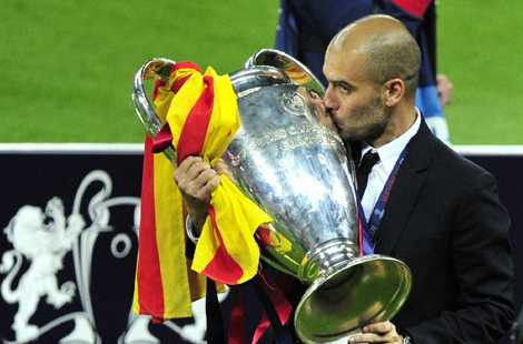 Guardiola vô địch Champions League.