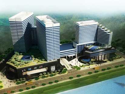 Phối cảnh giai đoạn 1 của khu phức hợp Hoang Anh Gia Lai Myanmar Centre tại Yangon.