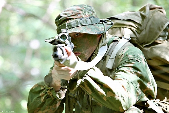 Binh sĩ Trung đoàn biệt kích dù số 45 của Nga