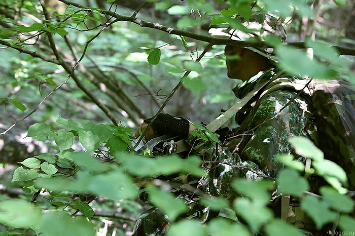 Khi nhận được báo động từ đồng đội, tất cả sẽ hòa vào rừng và căng mắt tìm kiếm kẻ thù