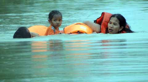 bão số 8, bộ đội biên phòng, campuchia, lũ lớn, quân dân