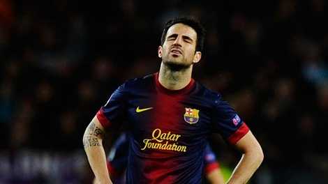 Fabregas đang không hạnh phúc tại Barca. 