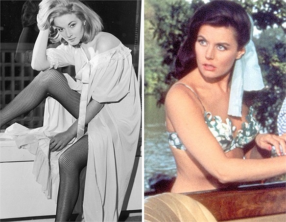 From Russia with Love: Tatiana Romanova (Daniela Bianchi đóng) và Sylvia Trench (Eunice Gayson)họ đều tận dụng tối đa vẻ đẹp quyến rũ, gợi cảm để khiến chàng Bond chú ý đến mình.
