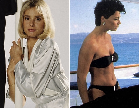 The Living Daylights: Kara Wilovy (Maryam d'Abo đóng) và Linda (Kell Tyler đóng) cũng xây dựng hình tượng đối lập với người đẹp tóc vàng ngọt ngào và người đẹp tóc ngắn đầy cá tính, sexy.