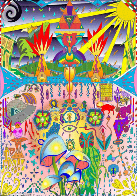 Một trong những bức tranh của họa sĩ đặc biệt này