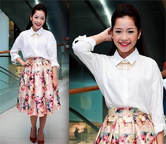 Hotgirl Chipu hóa nàng tiểu thư nữ tính.