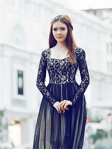 Vẻ đẹp trong sáng của cô nàng khiến nhiều người xao xuyến.