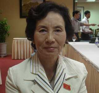 Đại biểu Quốc hội Bùi Thị An (Ảnh: Kiều Minh)