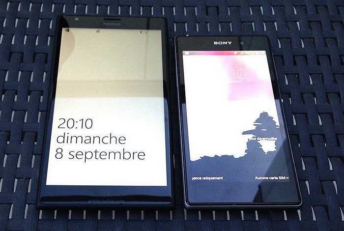 Lumia 1520 so dáng cùng Xperia Z1 