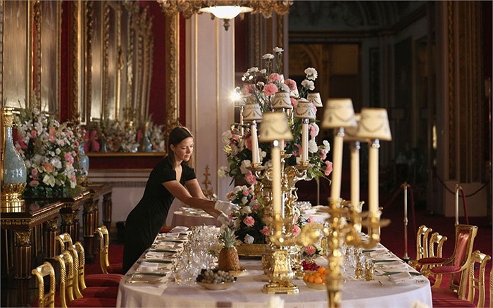 Tất cả đều được sắp đặt theo đúng phong cách Hoàng gia