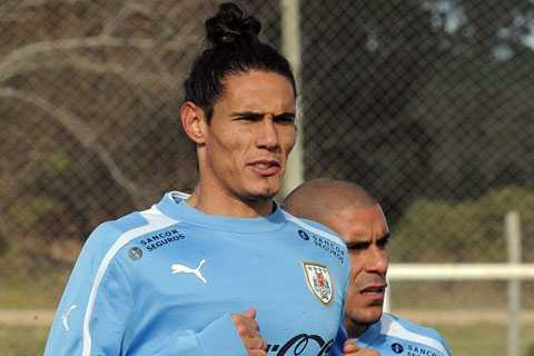 cavani tập luyện