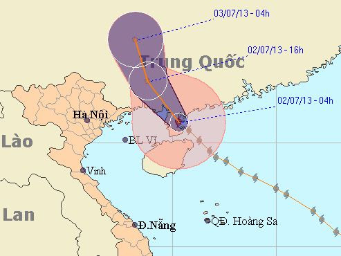 mưa giông, miền bắc, bắc bộ, bão rumbia, bão số 3