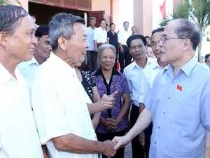 tiếp xúc cử tri, cử tri hà tĩnh, chủ tịch quốc hội