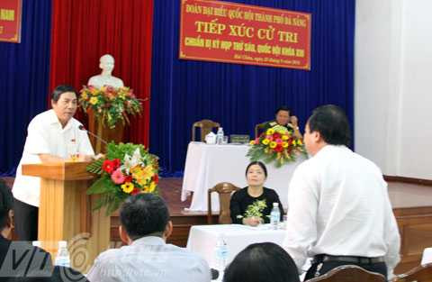 Đà Nẵng, Nguyễn Bá Thanh, Bí thư thành ủy Đà Nẵng, TRưởng Ban Nội chính trung ương, tiếp xúc cử tri