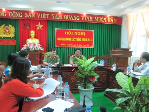 hop bao, CSGT, Cong an tinh Ba Ria Vung Tau.