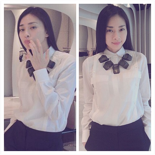 Phút giây đời thường hiền dịu của Ngô Thanh Vân.