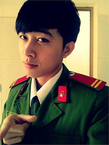 Thế Anh, sinh năm 1991, đang học trung cấp Cảnh sát nhân dân 1.