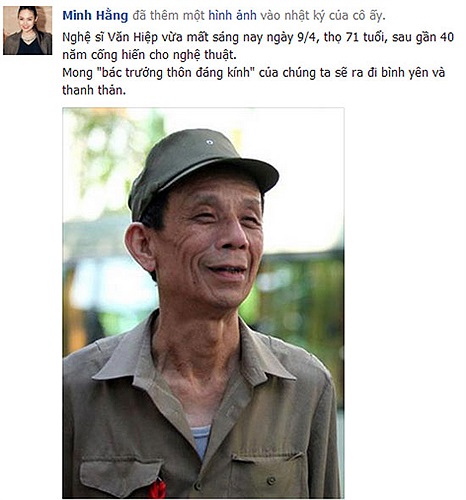 Trên trang cá nhân, hàng loạt nghệ sĩ gửi lời chia buồn thương tiếc và lời vĩnh biệt nghìn thu đến người nghệ sĩ cả cuộc đời mang lại tiếng cười cho khán giả.