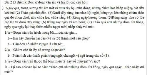 đề thi vào trường Ams