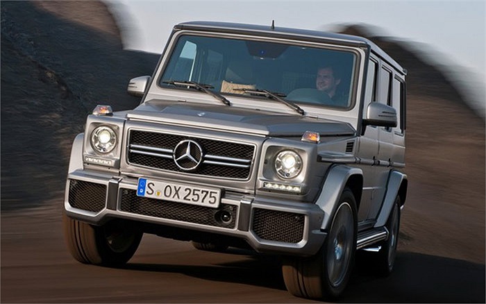 Dòng SUV hạng sang Mercedes-Benz G63 AMG không chỉ hầm hố, mạnh mẽ mà còn rất tốn xăng khi tiêu thụ 19,6 lít/100 km. 