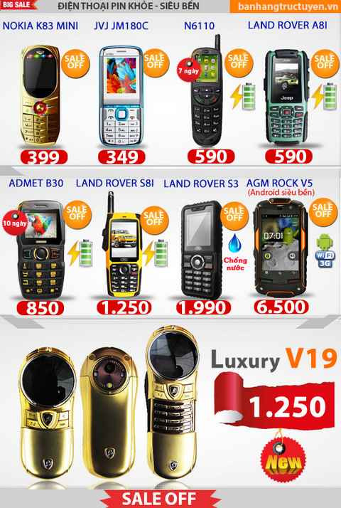 Điện thoại Nokia, Samsung, sky... giảm giá cực sốc!