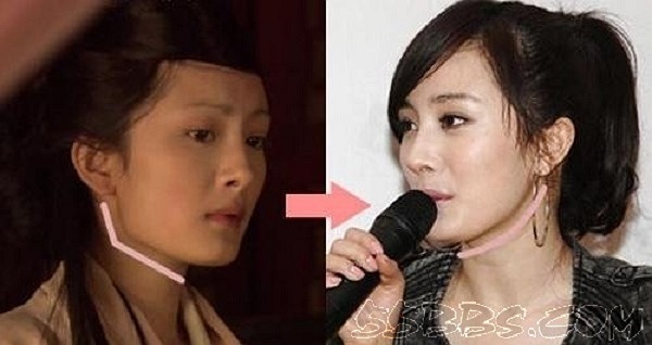 Dương Mịch bị nghi ngờ đã đi gọt mặt.