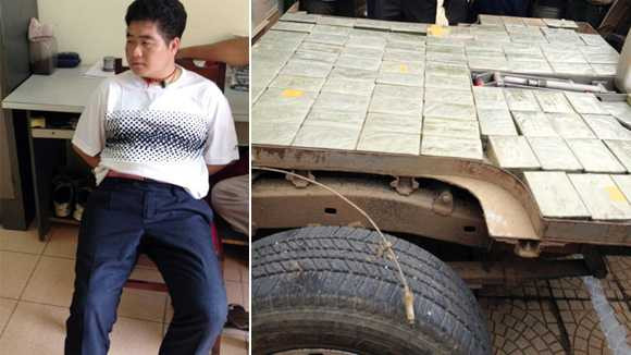 Trùm ma túy Tráng A Tàng và 265 bánh heroin cất giấu trong xe bán tải