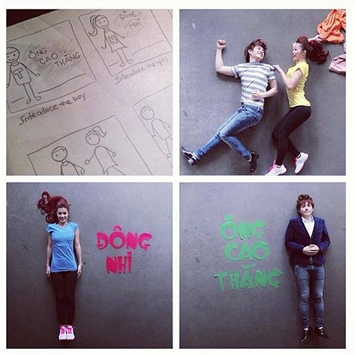 Đông Nhi và bức ảnh nhí nhảnh với Ông Cao Thắng.