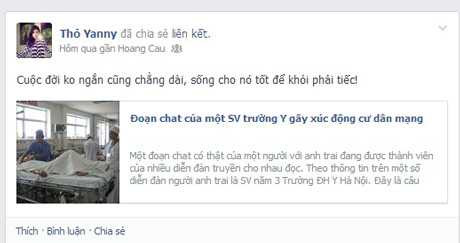 Trích đoạn câu chuyện của nam sinh trường y với người em