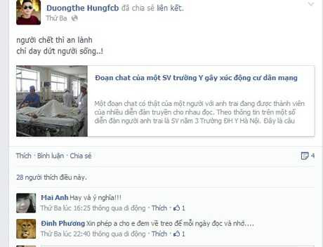 Đoạn chat sinh viên trường Y gây sốt cư dân mạng