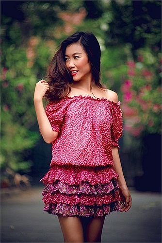 Những hình ảnh xinh tươi của Á quân Bước nhảy hoàn vũ 2010.