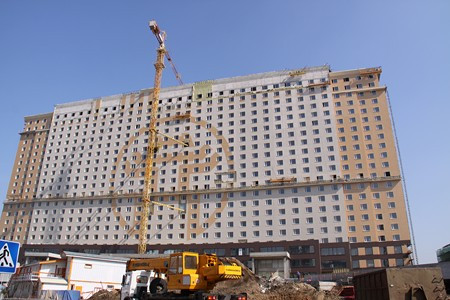 Công trình Trung tâm thương mại Hà Nội - Matxcova đang trong giai đoạn hoàn thiện 