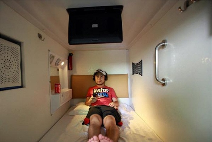 Khách khá thoải mái trong căn phòng. 