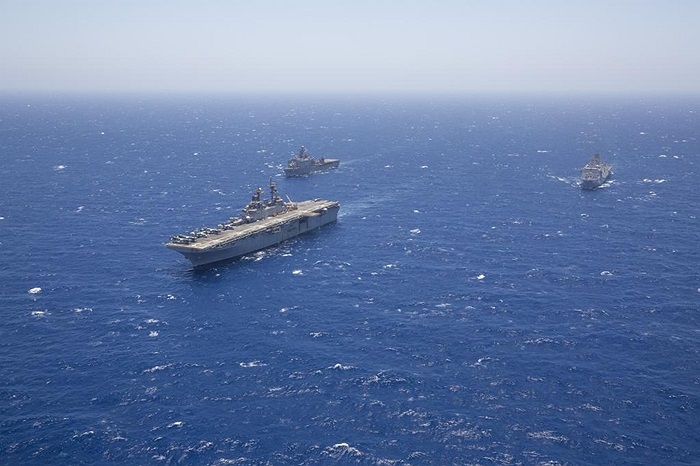USS Kearsarge dẫn đầu đội trên biển Thái Bình Dương
