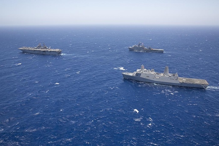 USS Kearsarge dẫn đầu đội trên biển Thái Bình Dương