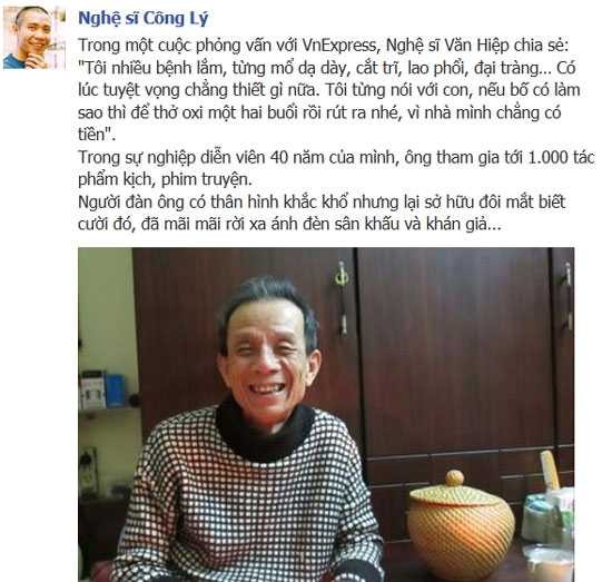 Đồng nghiệp nhắc kỷ niệm không thể quên về Văn Hiệp