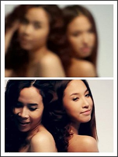 Hương Giang mờ ảo cùng Vân Hugo.